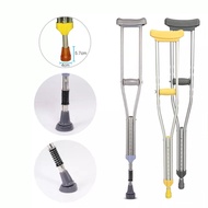 Heavy Duty Aluminum Adjustable Crutches Pair Saklay Lightweight Crutch Walking Aid Elderly Adult Wit