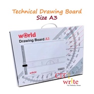 <Kuretake - World> Technical Drawing Board Size A3 for Architectural Engineering Interior Design Dra