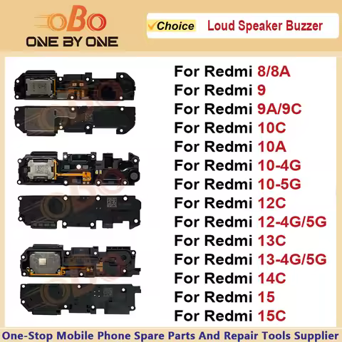 Loud Speaker Ringer Buzzer For Redmi 8 9 10 12 13 15 9A 12C 13C 14C 15C 4G 5G Loudspeaker Sound Modu