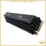 Crucial T700 1TB PCIe Gen5 NVMe M.2 SSD with Heatsink / CT1000T700SSD5JP / Sequential Read Up To 11,
