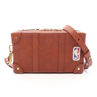 【二手】路易威登LOUIS VUITTON單肩包LOUIS VUITTON × NBA Soft Trunk Monogram M80549ブラウン皮革 LVxNBA Soft Trunk 男士二手 