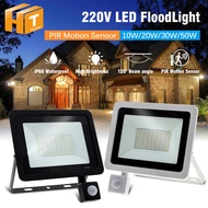 LED Flood Light PIR Motion Sensor 10W 20W 30W 50W IP66 Waterproof LED Spotlight Floodlight Outdoor L