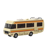 Gobricks MOC Classic Movie Breaking Bad Car Building Blocks Kit Walter White Pinkman Cooking Lab RV 