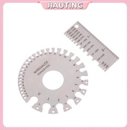 JIAUTING 0-36 Round AWG SWG Wire Gauge Thickness Ruler Gauge Diameter Stainless Steel Measurer Tool 