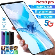 Cheap Cell Phone Note9 Pro 5.5 Inch Screen 8GB RAM + 128GB ROM 5G Cellphones Android Smartphone Dual Sim