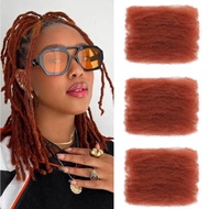 Afro Kinkys Bulk Synthetic Hair for Dreadlock Extensions Loc Repair Braiding Twist Tight Afro Kinky