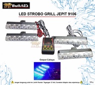 Lampu Strobo GrilL Jepit 9106 LED 6 Mata Led Bullaes
