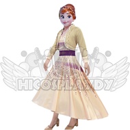 hiCosplaydy Kids Frozen 2 Anna Cosplay Costume Set