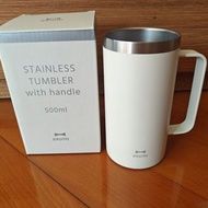 [4折] Bruno 500ml 白色不銹鋼把手杯 保溫 咖啡茶水啤酒 white stainless steel tumbler with handle mug cup tea coffee wat