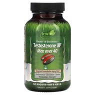Irwin Naturals Energy '&' Endurance Testosterone Up Men over 40 60 Sgels