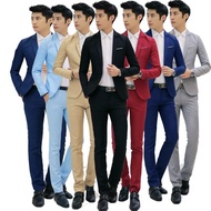 MEN'S SEMI WOOL 2IN1 suit groom's suit / formal men's suit / blazer suit / men's suit wedding suit /