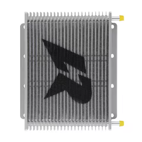 Tube & fin Oil Cooler Universal 25 Row Transmission 11"x7.8"x0.75" (280x198x19mm) inlet/outlet 9.6mm