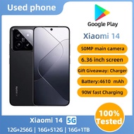 Discount SmartPhone Xiaomi 14 5g 6.36 inch 50PM CAMERA Qualcomm Snapdragon 8 Gen3 used Phone