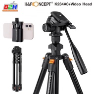 K&F Concept KF09.115 Aluminum Tripod K234A0+Video Head ขาตั้งกล้อง