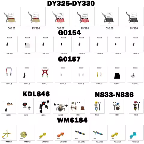 Building Blocks Action Figures Mini Educational Toys Christmas For Kids WM6184 G0157 KDL846 N833-N83