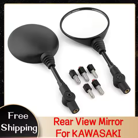 Rearview Mirrors For KAWASAKI KLR 650 KLX 140/L 150L 230/R 250/S/SF 300SM 125/150/250 D-TRACKER Moto