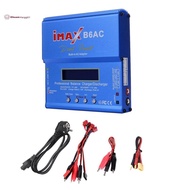 For  B6AC 80W RC Balance Charger+ Cable Digital Li-Ion LiFe Nimh Nicd PB Lipo Battery Discharger EU 