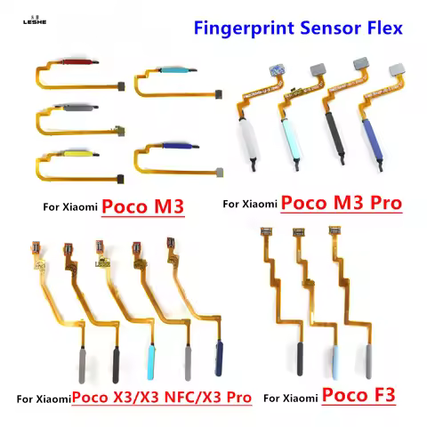 For Xiaomi Poco M3 Pro / Poco F3 / Poco X3 Pro NFC Home Button Fingerprint Touch ID Sensor Flex Cabl