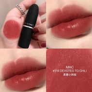 Kaca bibir pelembab lipmatte alia MAC Lipstick Sample 316 314 543 646 544 923 693 Eugene Mist Watery