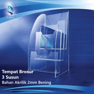 Acrylic 3-tier Brochure Holder