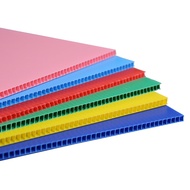 [Ready Stock] 5mm thk PP Corrugated Board / PP Hollow Sheet / PP Straw / Plastic / Polyplast / Flute