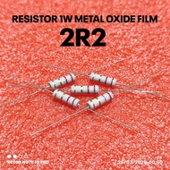 (PER 5 PIECES) RESISTOR 1W 1WATT 2R2 2.2R 2.2 OHM CF 5% ROHS