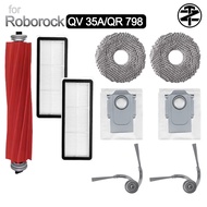 Suitable for Roborock sweeper QV 35A / QR 798 Accessories: main brush，side brushes，filters，dust bags