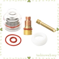 [TachiuwadaMY] TIG Torch Accessories Glass Cup Kit with Collet Body Rubber Washers Precision Nozzle 