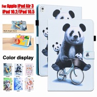 For Apple iPad 10.2 2021 2020 2019 9th 8th 7th Gen iPad Pro 10.5 2017 Air 3 10.2inch TTablet Full Body Protection Case Cute Animals Painted Flip Leather Cover