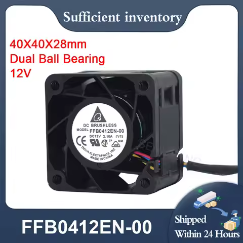 New 4028 12V 2.1A 4PIN High Speed For Delta Racing Radio Car FFB0412EN-00 25000 RPM 32.9 CFM 40X40X2