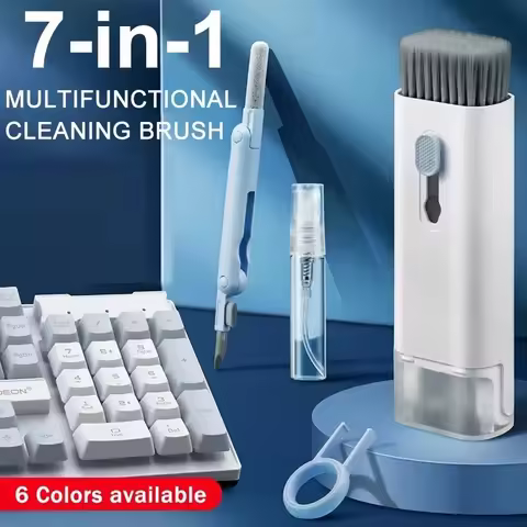 7-In-1 Keyboard Cleaning Brush Kit Earphones Cleaning Pen For AirPods iPhone Cleaning Tools Computer