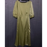 HIJAU [PRELOVED] Bridesmaid Dress Sage Green Wedding Dress