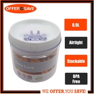 Easy Lock Airtight Plastic Storage Container 0.9L / 1.7L