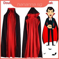 Vampire Halloween Devilish Hooded Cape For Adult And Kids Cosplay Costume