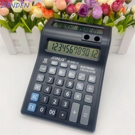 ZENDEN​ 12 Digits Calculator, Dual Screen Large Screen Display Mechanical Calculator, Useful Battery