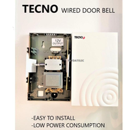 TECNO Q302 WIRED DOOR BELL (DING DONG SOUND) BUILT-IN TRANSFORMER 240VAC