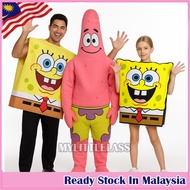 MYLITTLELASS SpongeBob & Patrick Family Costume Set Adult & Kids Cartoon Cosplay Outfit