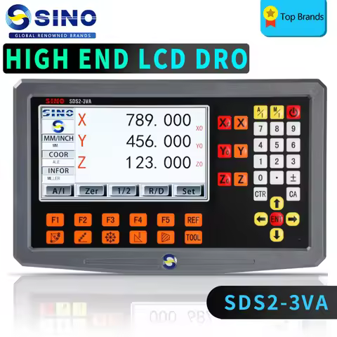 SINO High-quality SDS2-3VA 3 Axis LCD Digital Readout DRO Display Big Screen For Lathe Grinder Milli
