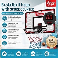 Indoor Basketball Hoop For Kids Hanging EVA Shock Absorption Safe Dunk Toy Great Birthday Gift For K