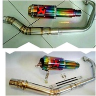 Akrapovic racing exhaust for gsx r15, vixion, cb150r, cbr150r, etc.