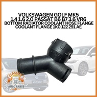 VOLKSWAGEN GOLF MK5 1.4 1.6 2.0 PASSAT B6 B7 3.6 VR6  BOTTOM RADIATOR COOLANT HOSE FLANGE COOLANT FL