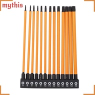 MYTHIS 13pcs Screwdriver Bit Set, Magnetic Head S2 Alloy Steel Impact Driver Bit Set, Durable CNC|Ti