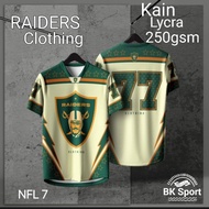 Baju NFL RAIDERS Clothing 77🏉(Jersey Lycra 250gsm)