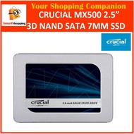 Crucial MX500 1000GB 1TB 2000GB 2TB 4TB 3D NAND SATA 2.5 inch 7mm (with 9.5mm adapter) Internal SSD 5 Years Sg Wty.