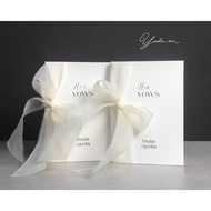 Vows book - Wedding promise card - Model 29