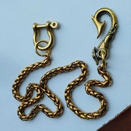 Elegant Brass Chain for Wallet 50cm Long