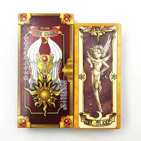 Anime Cosplay Card Captor Sakura KINOMOTO Clow Cards Tarot Prop Paper Poker Card Funny For Family Fr
