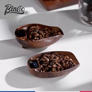 Bincoo Walnut Coffee Bean Scale Bean Plate Hand-Brewed Electronic Scale Bean Plate Italian Coffee Be