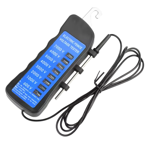 600V-7KV Fence Tester Voltage Meter Garden Horse Livestock Electric Fence Voltmeter No Need Battery 