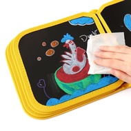 BBTAM Erasable Drawing Board Reusable Doodle Book Portable Mini Blackboard Sketch Book Art Supplies
